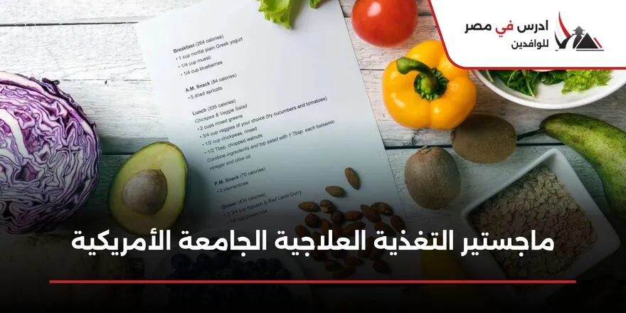 ماجستير التغذية العلاجية الجامعة الأمريكية