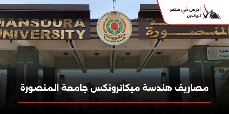 مصاريف هندسة ميكاترونكس جامعة المنصورة