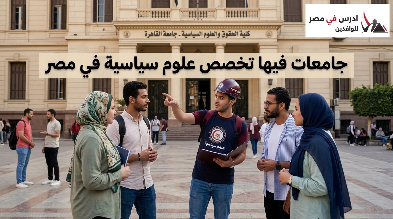 جامعات فيها تخصص علوم سياسية في مصر